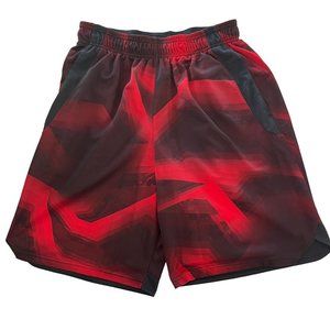 CHAMPION Shorts Mens L Large Activewear Athletic Short Black Red